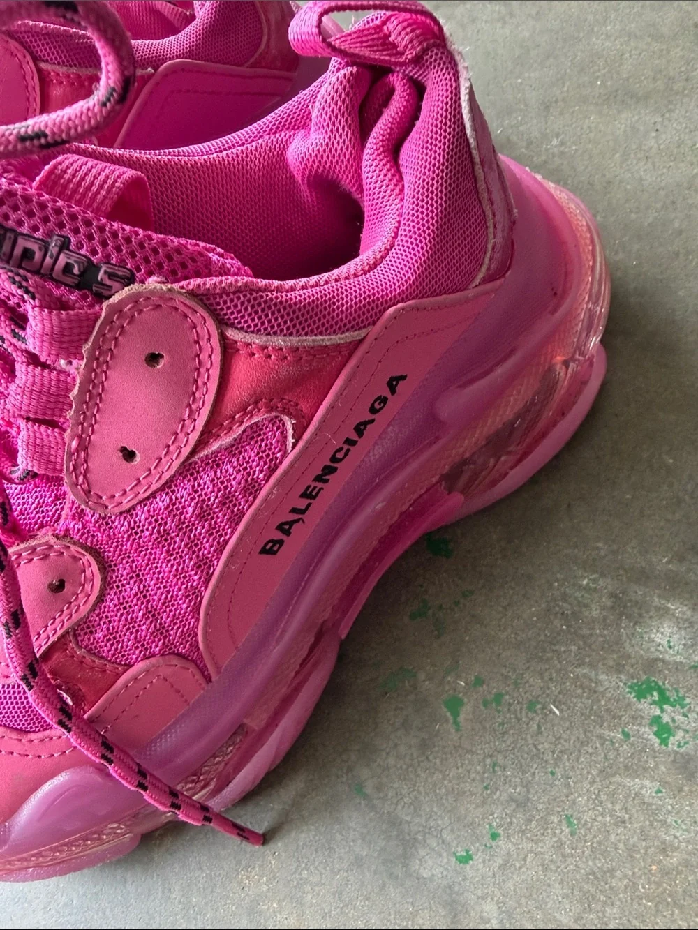 Balenciaga Triple S Sneaker in Hot Pink